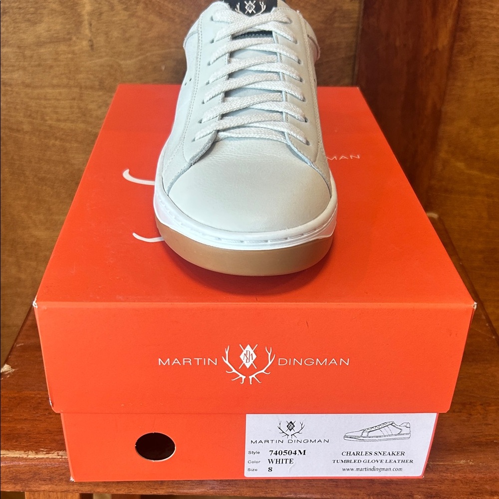 Martin Dingman White Leather Sneakers - Picture 5 of 5